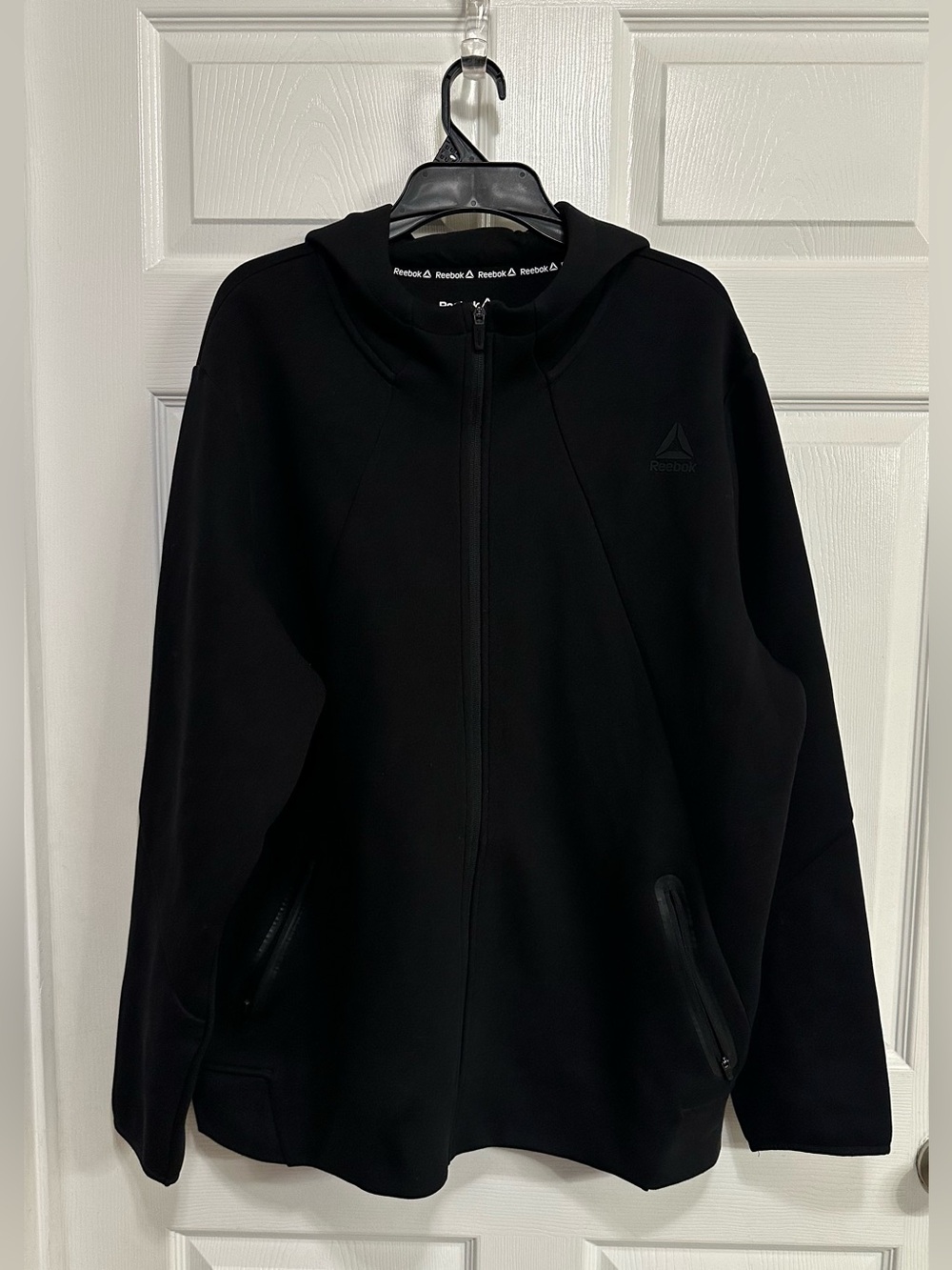 Reebok Black Full-Zip Hooded Sweatshirt